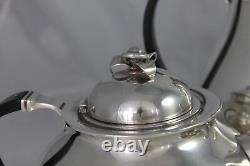 COHR Denmark Silver plate Tea Coffee Set Mid Century Danish Modern