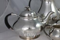 COHR Denmark Silver plate Tea Coffee Set Mid Century Danish Modern