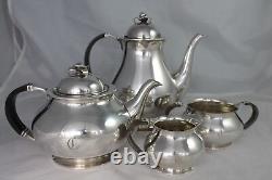 COHR Denmark Silver plate Tea Coffee Set Mid Century Danish Modern