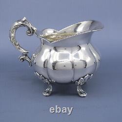 COHR Denmark Silverplate 3piece Tea Set Teapot Creamer Sugar Bowl Milk Jug 60's