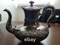 C. 1850s-1880s Meridan B. Company. Silver Plate Tea Pots And Sugar And Creamer