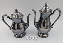 Camille by International Silver Tea Coffee set Serving Set w Tray Siver Plated