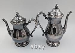 Camille by International Silver Tea Coffee set Serving Set w Tray Siver Plated