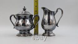 Camille by International Silver Tea Coffee set Serving Set w Tray Siver Plated