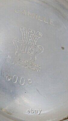 Camille by International Silver Tea Coffee set Serving Set w Tray Siver Plated