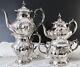 Chantilly By Gorham Silverplate 4 Piece Teapot & Coffee Service Set English Tea