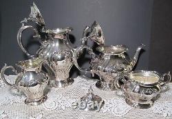 Chantilly by Gorham Silverplate 4 Piece Teapot & Coffee Service Set English Tea