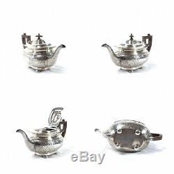 Cheltenham Sheffield England Tipping Tea Kettle Tea Service RARE DESIGN