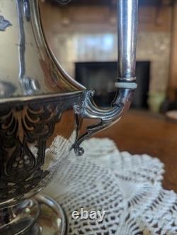 Cherished 1880 Three Piece Silver Plated Tea Set. Simpson Hall Miller Co