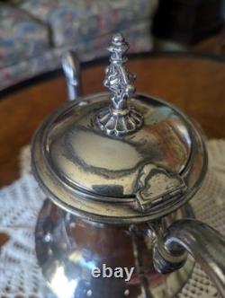 Cherished 1880 Three Piece Silver Plated Tea Set. Simpson Hall Miller Co