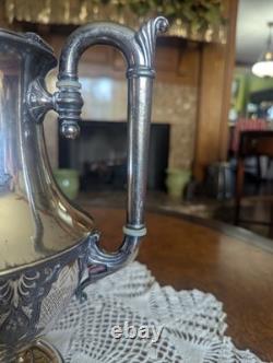 Cherished 1880 Three Piece Silver Plated Tea Set. Simpson Hall Miller Co