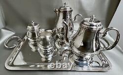 Christofle Albi Classique Silver Plate Tea Set