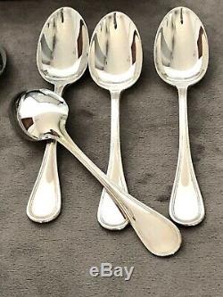 Christofle Albi Silver Plated Tea/coffee Spoons Set Of 6 Pcs In Gift Box