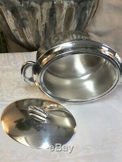 Christofle France Art Deco Hotel Silver Tea Set