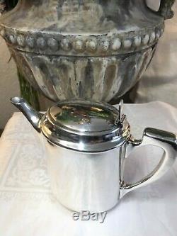 Christofle France Art Deco Hotel Silver Tea Set