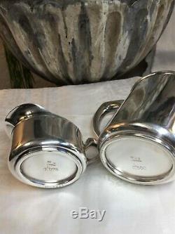 Christofle France Art Deco Hotel Silver Tea Set