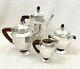 Christofle French Art Deco Silver Plated Tea Set Teapot Coffee Pot Bauhaus