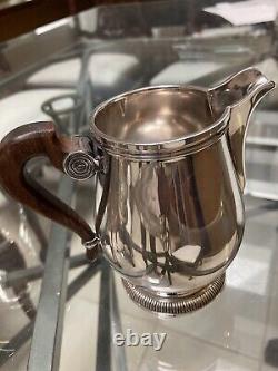 Christofle Gallia Coffee & Tea Set/Service. Shiny, Lustrous Silverplate