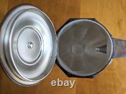 Christofle Gallia Silver Plate Tea Set Coffee 6118 6119 Art Deco Tray Wood Handl