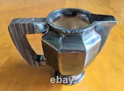 Christofle Gallia Silver Plate Tea Set Coffee 6118 6119 Art Deco Tray Wood Handl