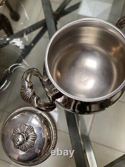 Christofle Gallia Tea Set. Shiny, Lustrous Silverplate