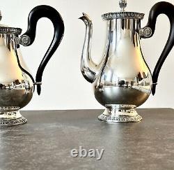 Christofle Malmaison Coffee Tea Set Of 4 Pcs Excellent