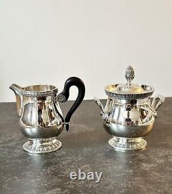 Christofle Malmaison Coffee Tea Set Of 4 Pcs Excellent