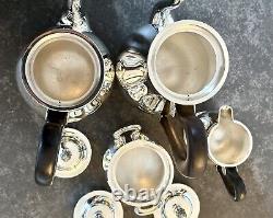 Christofle Malmaison Coffee Tea Set Of 4 Pcs Excellent