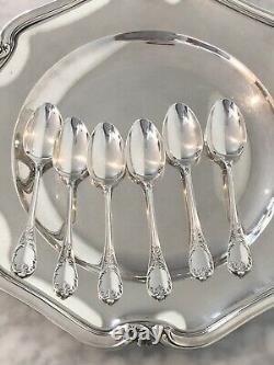 Christofle Marly Silver Plated Coffee/tea Set Of 6 Spoons