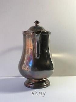 Christofle Silver Plated Coffee Tea Pot France Hotel Collection
