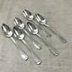 Christofle Silver Plated Cutlery Teaspoons Tea Spoons Chinon Set Of 6 Antique