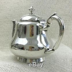 Christofle Teapot Silver Plated Antique French Small Bachelor Breakfast Tea Pot