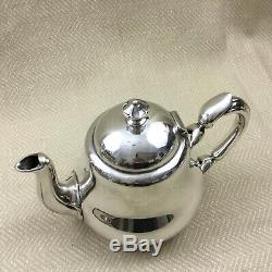 Christofle Teapot Silver plated Antique French Small Bachelor Breakfast Tea Pot