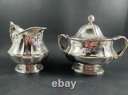 Christofle silver plate tea and coffee set vendome ¨with face Zeus