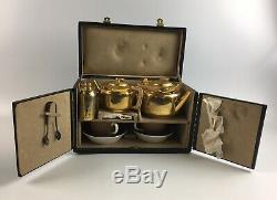 139: Cased Christopher Dresser Traveling Tea Set : Lot 139