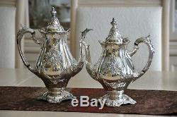 Christopher Wren By Wallace Silverplate Tea & Coffee Service Set 6 Pcs Set