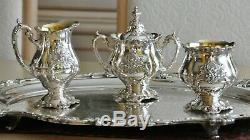 Christopher Wren By Wallace Silverplate Tea & Coffee Service Set 6 Pcs Set
