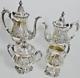 Christopher Wren By Wallace Silverplate Tea Coffee Service Set, 4 Pc. Antique
