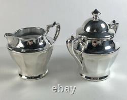 Circa 1900 Richfield Plate Co. Quadruple Silver Plated 3-Piece Tea Set # 3678