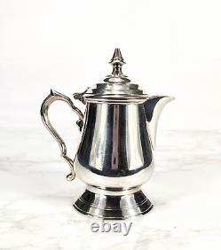 Coffee Tea Silver Full Service Set Tray Pot Pitcher Creamer Vintage William Adam