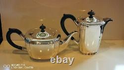 Collectable VINTAGE Antique Art Deco 4PC Epns silver plated tea set makers LR S