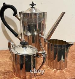 Colonial Classic Tea & Coffee Service By Lunt Silver Plate (Three Piece)
