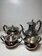 Community Georgian Gadroon Silver Plate Tea Set Coffee Service Vintage 5-piece
