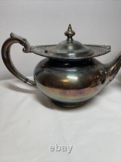 Community Georgian Gadroon Silver Plate Tea Set Coffee Service Vintage 5-Piece