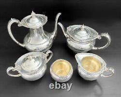 Community Georgian Silver Plate Vtg Coffee Tea Service 5 Piece Set