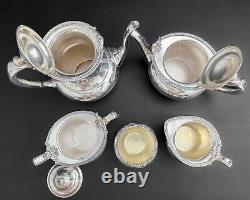 Community Georgian Silver Plate Vtg Coffee Tea Service 5 Piece Set