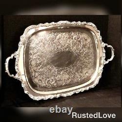 Countess International Silver Plated Large Tray / Serving / Tea Coffee tray