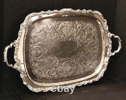 Countess International Silver Plated Large Tray / Serving / Tea Coffee tray