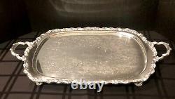 Countess International Silver Plated Large Tray / Serving / Tea Coffee tray