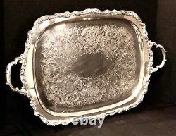 Countess International Silver Plated Large Tray / Serving / Tea Coffee tray